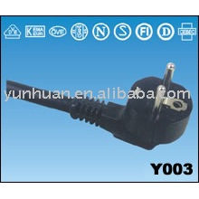 Power cable wire for washing machine dryer harness powercord assembly
